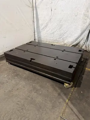 60" X 90" X 14" T-SLOTTED FLOOR PLATE. STOCK # 0632221