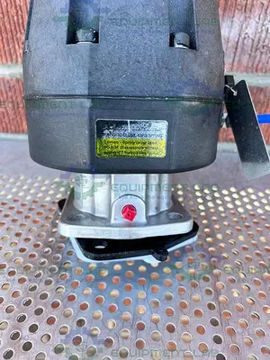 USED ITT PURE-FLO A216 DIAPHRAGM STAINLESS STEEL VALVE 2" W/ ASCO VALVE POSITIONER