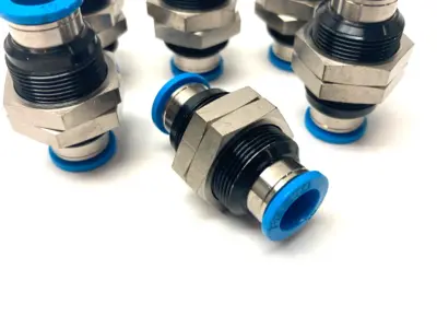 USED FESTO PUSH-IN BULKHEAD CONNECTOR 10MM TUBE